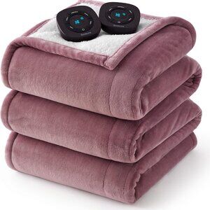 Bedsure Electric Blanket Queen Size - Dual Control Heated Blanket